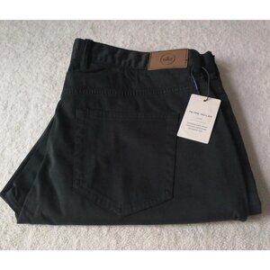 Peter Millar Ultimate Sateen 5Pocket Black Golf Casual Pants ME0B39 Mens